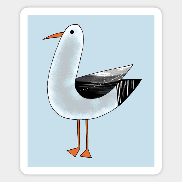 Seagull Magnet by Scratch